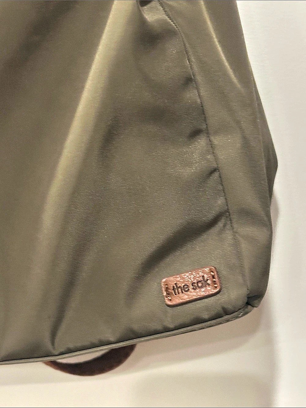 The Sak Esperato Nylon Backpack Olive Green & Brown - Picture 2 of 5